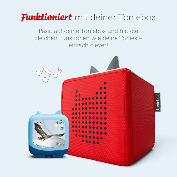Tonies Clever Tonie 4er Set Tierisch! Extrem, Wissens-Hörspiel für Kinder ab 5 Jahren, Spielzeit ca.