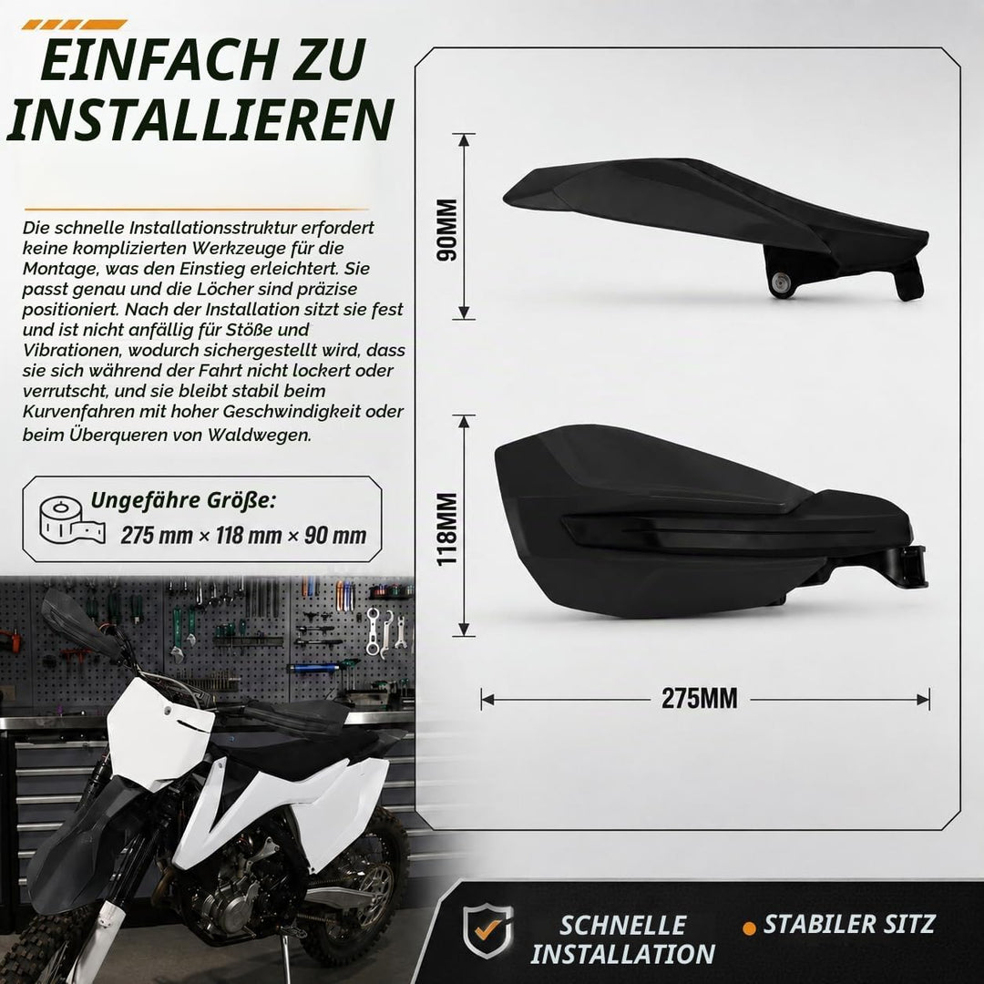 JFG RACING Handguards,Handguards Motorrad Handschutz Motorrad Universal Für 22mm 28mm Lenker SX SXF