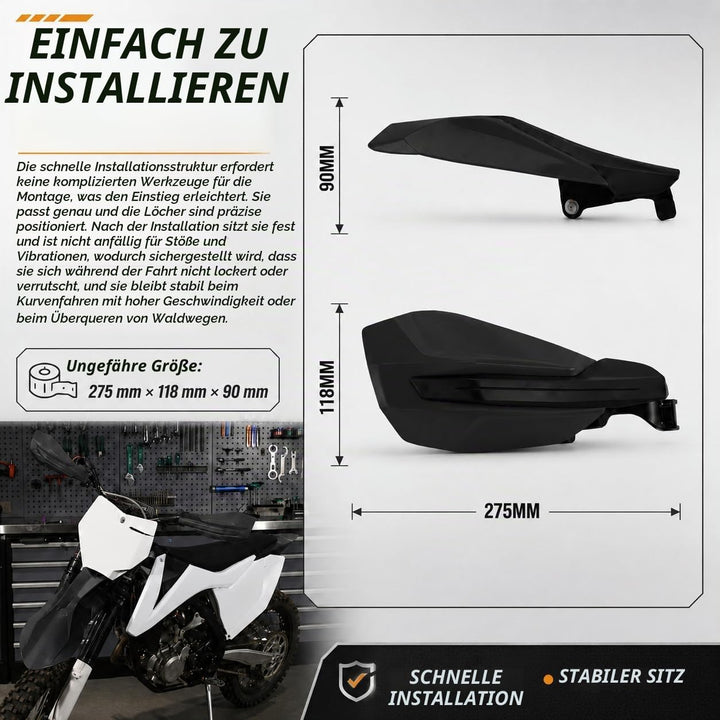 JFG RACING Handguards,Handguards Motorrad Handschutz Motorrad Universal Für 22mm 28mm Lenker SX SXF