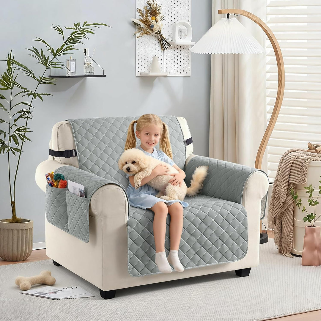 TAOCOCO Sofa Überzug, Sofabezug Wasserdicht Mit Gummiband，Wohnzimmer Anti-Rutsch Gepolsterter Sofasc