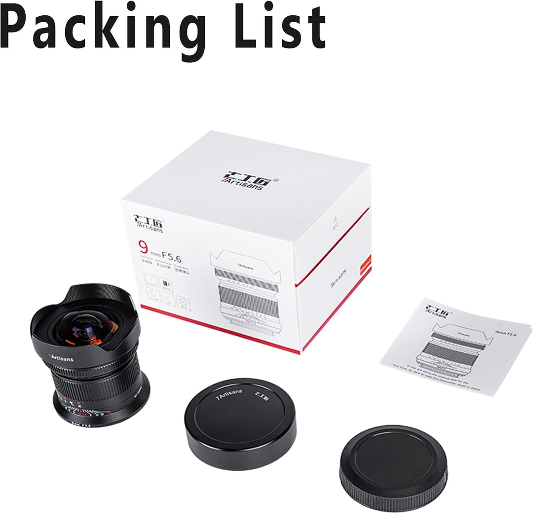 7artisans 9mm F5.6 Canon RF objektive,Ultra Weitwinkel Objektiv Full Frame Festbrennweite 132° Large