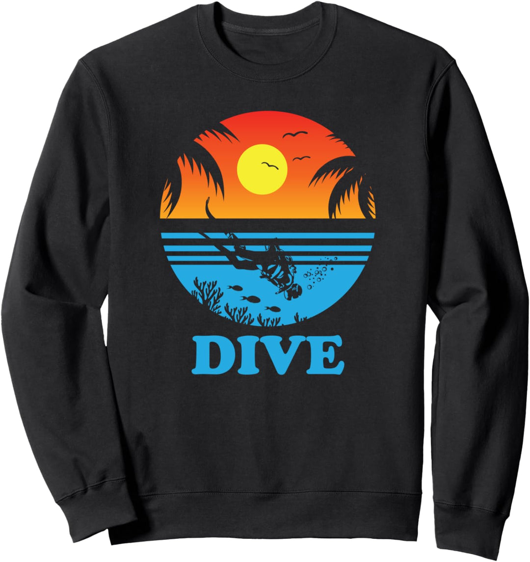 DIVE Tauchen Divemaster Diver Unter Wasser Taucher Sweatshirt