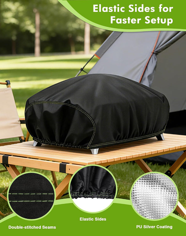 Grillabdeckung Wetterfest für Weber Q1000/Q1200/Q1400, 600D Oxford Grill Abdeckung wetterfest für En