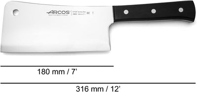 Arcos 288300 Serie Universal - Hackmesser - Klinge Nitrum Edelstahl 180 mm - HandGriff Polyoxymethyl