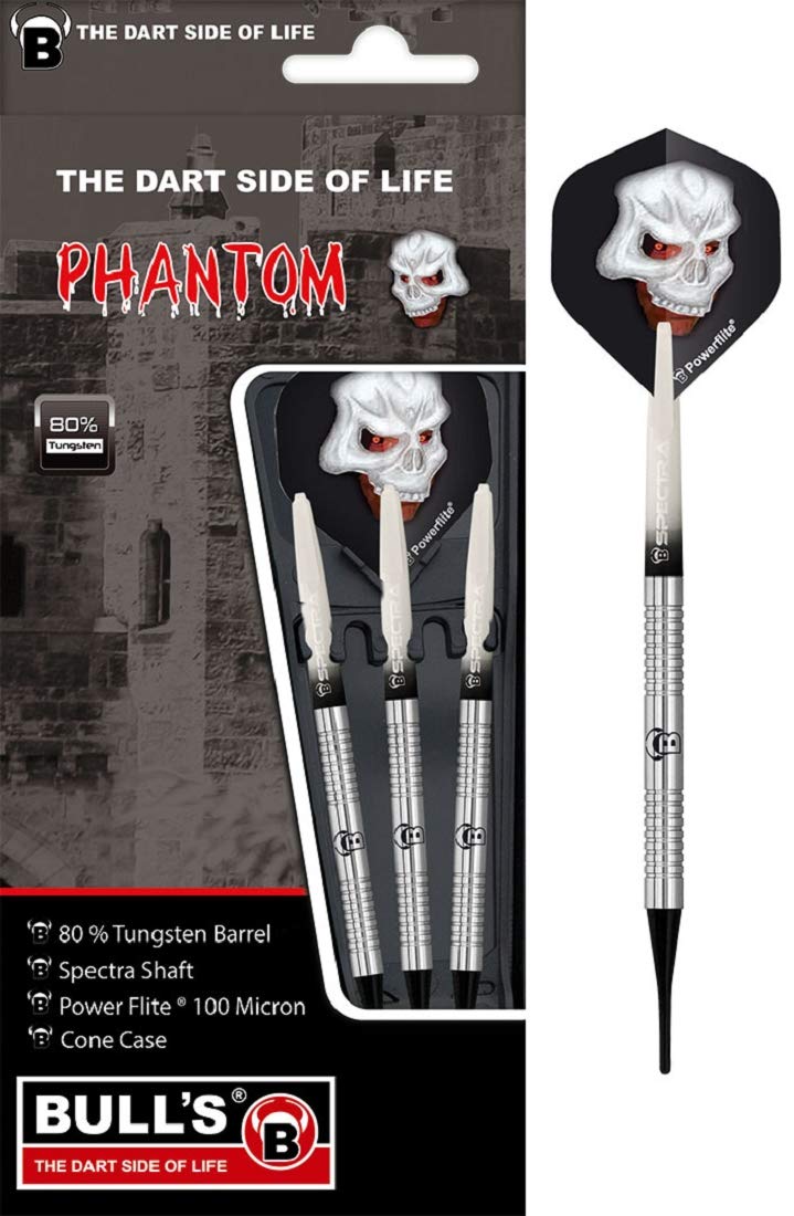 Phantom Soft Dart, aus hervorragendem 80 % Tungsten (Wolfram). 4 Barrelvarianten mit unterschiedlich