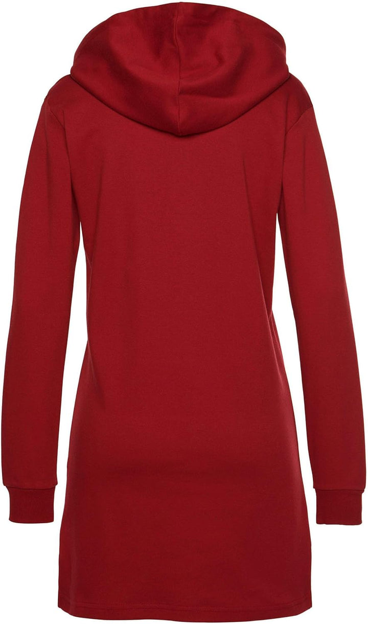TrendiMax Damen Hoodie Kleid Herbst Langarm Sweatshirts Kapuzenpullover Streetwear Jumper Pullover M