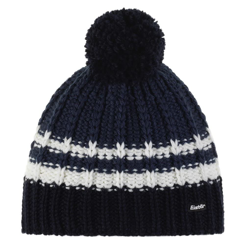 Eisbär Kova Pompon MÜ Einheitsgrösse nacht-white-dark cobalt-nacht, Einheitsgrösse nacht-white-dark