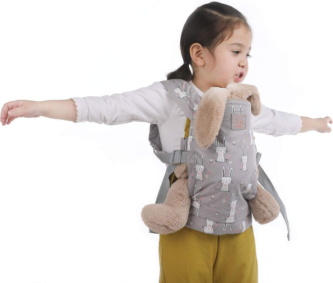 GAGAKU Puppentrage Babytrage Puppe Zubehör ab 3 Jahre, Kinder 1Puppentrage Kleinkind Puppen Trage Ba