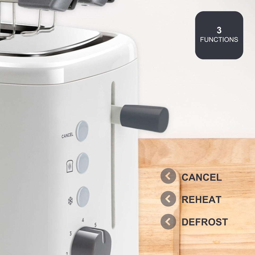 Black + Decker BXTOA820E - Toaster 820W. 2 breite Toastschlitze. 7 Röstgradstufen. Herausnehmbare Sa