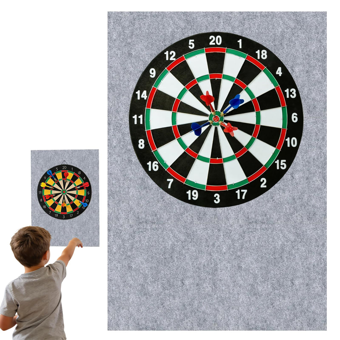 Dartboard Wandschutz, Filz Dartscheibe Wandschutz Selbstklebend, Wandumrandung für Dartboard, Filz-D