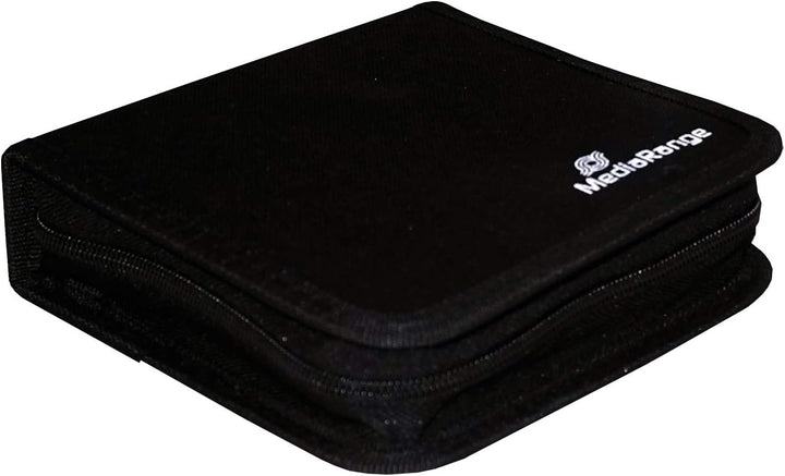 MediaRange Archivierungsmappe für 24 Discs, Nylon, schwarz schwarz 24 Discs, schwarz 24 Discs