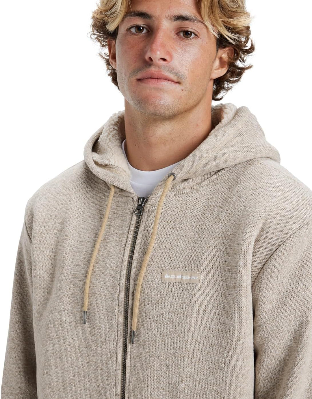 Quiksilver Herren Keller Sherpa Sweatshirt M Twill Heather, M Twill Heather
