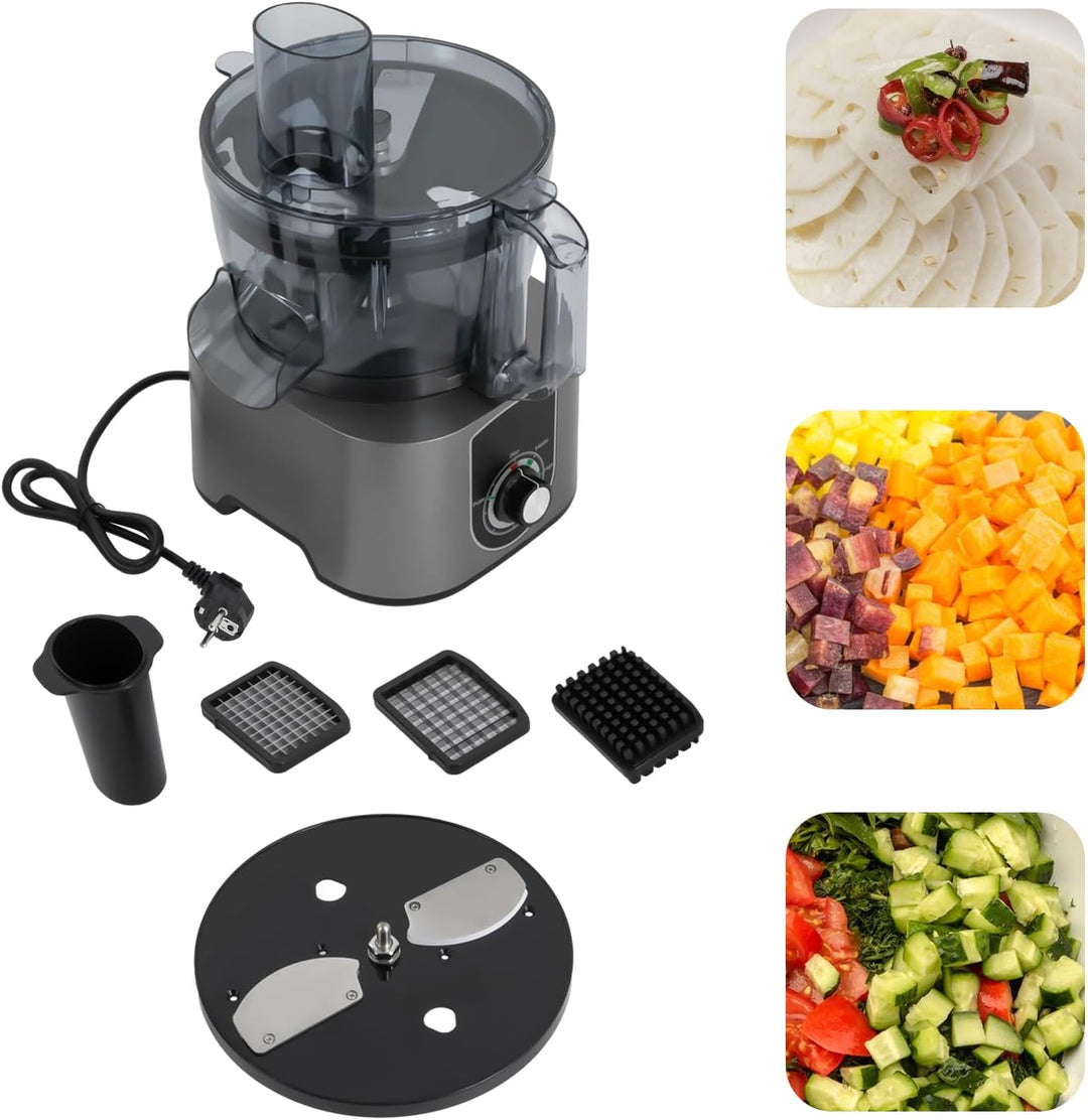 Multizerkleinerer, Zerkleinerer Elektrisch, 220V Space-saving 3 in 1 Würfelschneidemaschine 600W 7L