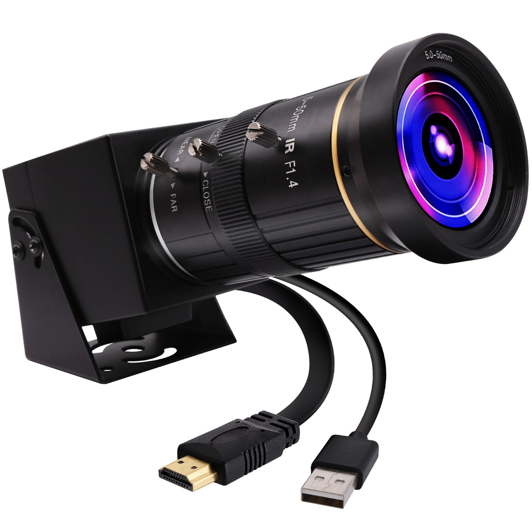 ELP 4K HDMI USB Kamera mit 10X 5-50mm optischem Zoom USB Videokonferenzkamera,Ultra HD 2160P Kamera
