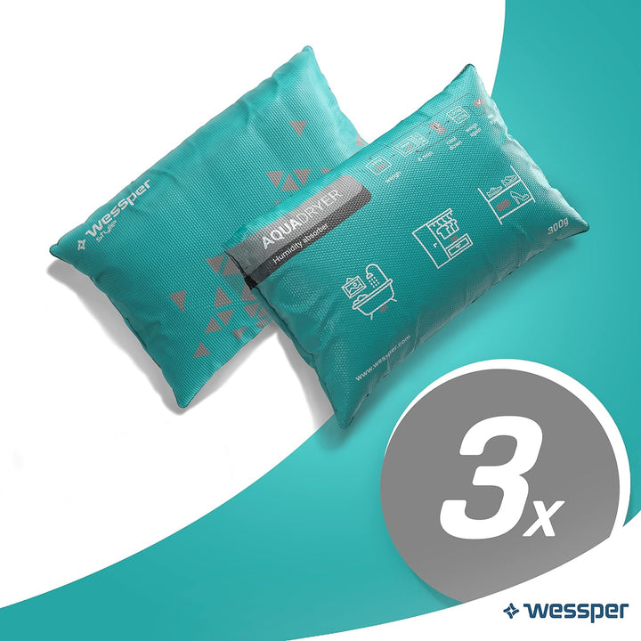 Wessper Luftentfeuchter Kissen für Innenraum, Entfeuchter Beutel Wiederverwendbar aus Silica Trocken