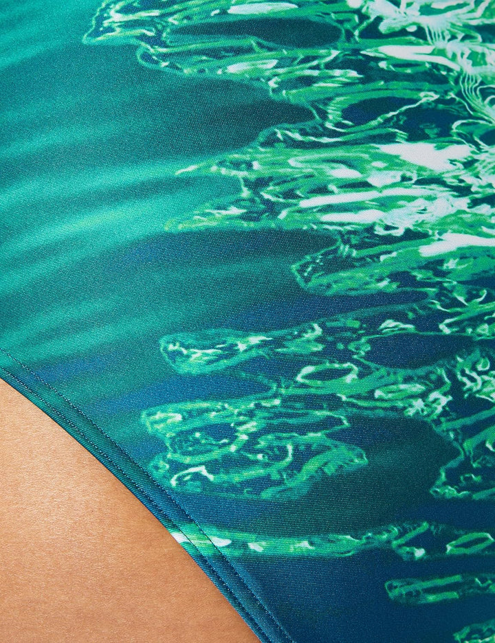 Speedo Damen Digital Placement U-Back Badeanzug 32 Blau/Grün, 32 Blau/Grün