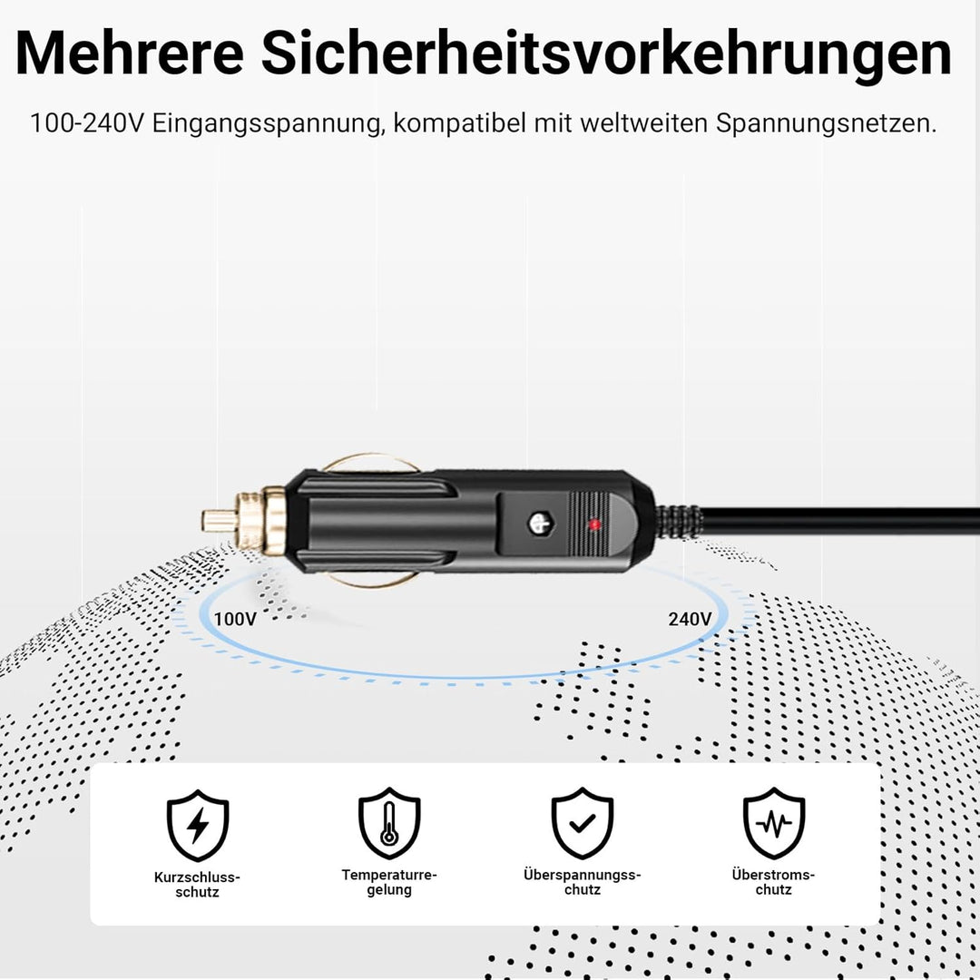 FAX5XCAR Ersatz-AutoLadegerät, Kompatibel mit Shark FlexBreeze HydroGo FA05X-Serie FA052 FA050 Nebel