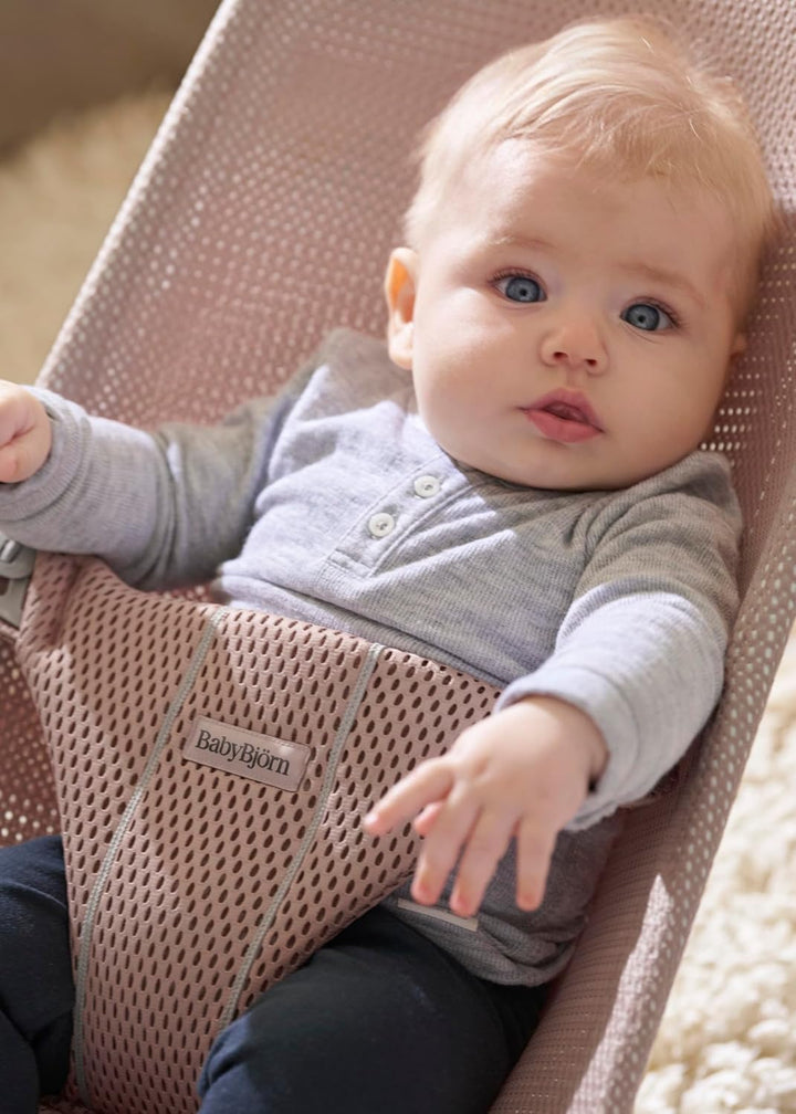 BabyBjörn Babywippe Bliss, Netzstoff, Altrosa Netzstoff Altrosa, Netzstoff Altrosa