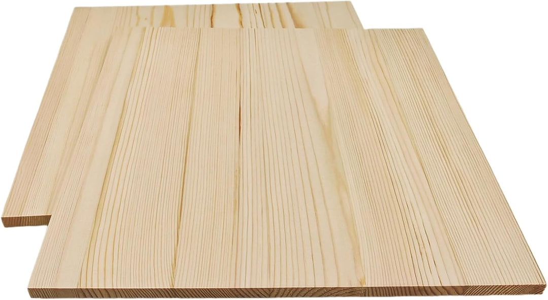Unlackierte quadratische Holzblöcke zum Basteln, 30 x 30 x 1 cm, blanko, Kiefernholzbretter für Holz