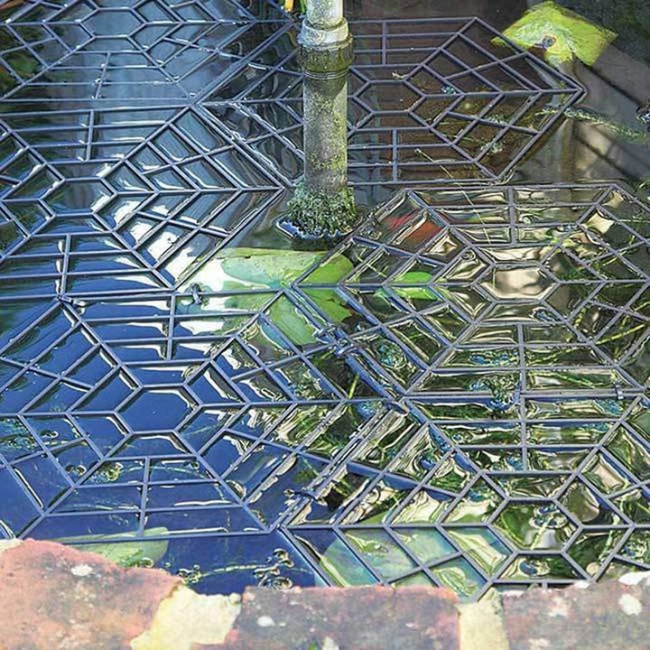 20 Stück Kombinierbare schwimmende, Teichschutznetzringe Teichabdecknetz Teich Fischschutz Teichgitt