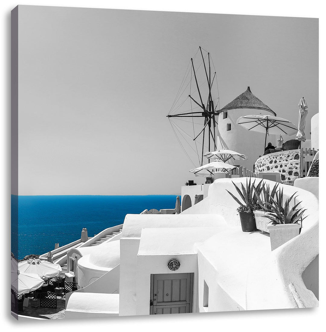 Pixxprint Club Kalimera Kriti in Kreta als Leinwandbild/Grösse: 70x70 cm/Wandbild/Kunstdruck/fertig