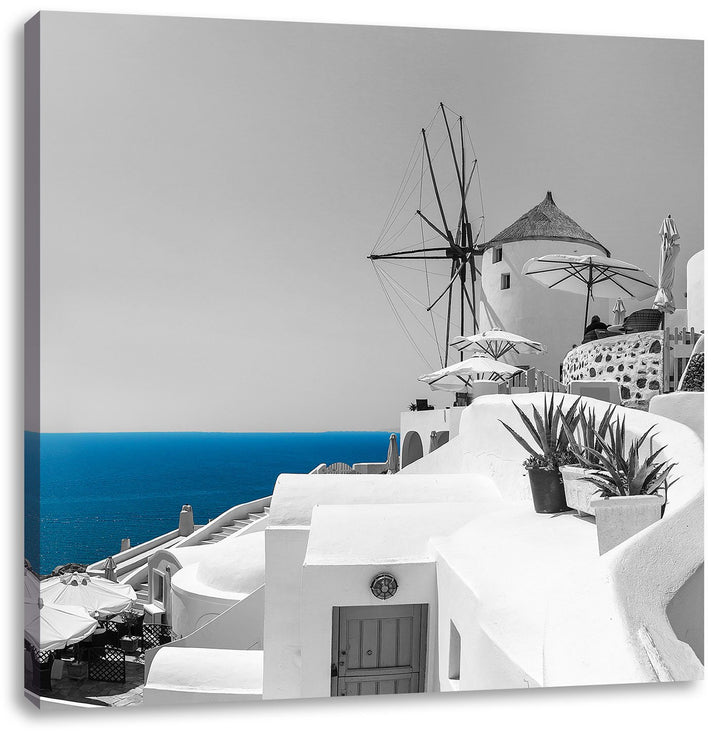 Pixxprint Club Kalimera Kriti in Kreta als Leinwandbild/Grösse: 70x70 cm/Wandbild/Kunstdruck/fertig