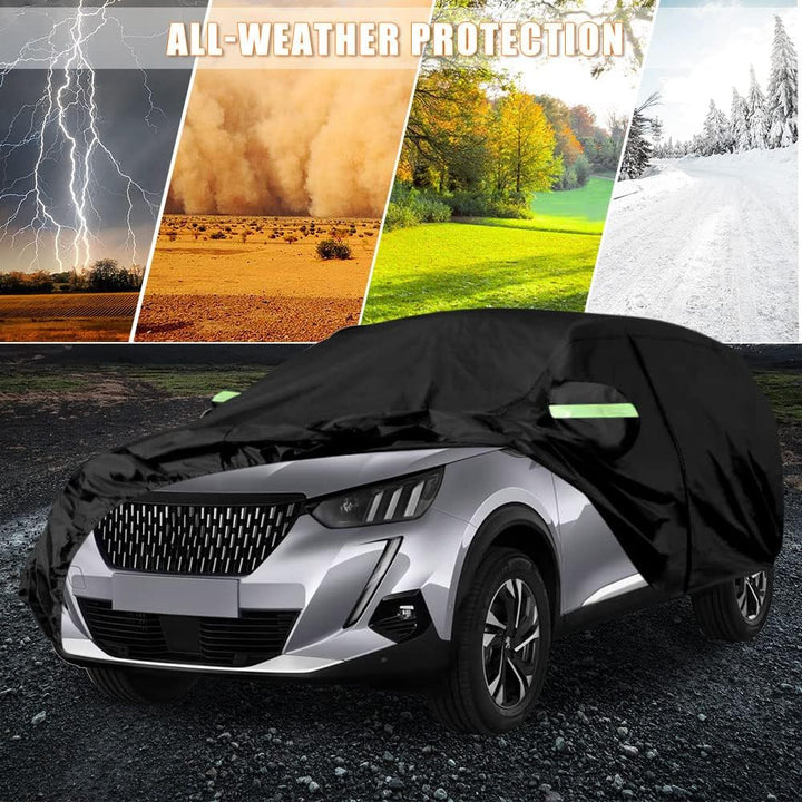 Autoabdeckung Wasserdicht Passend für 2013-2024 Peugeot 2008 Active Allure GT Line Flagship GT, Atmu