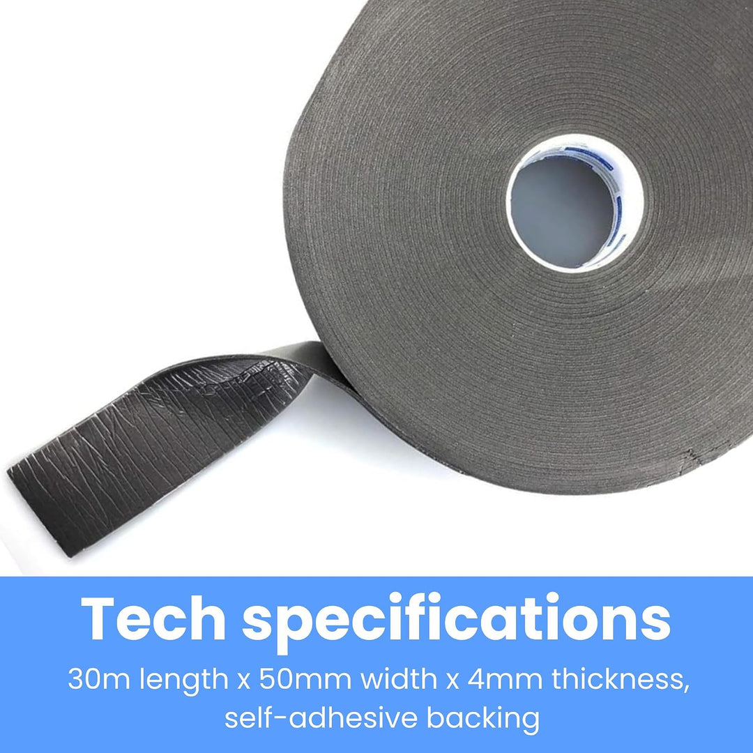 50mm x 30m BLUE DOLPHIN akustisches schalldämmendes Klebeband Trennwandband Entkopplung, 50mm x 30m