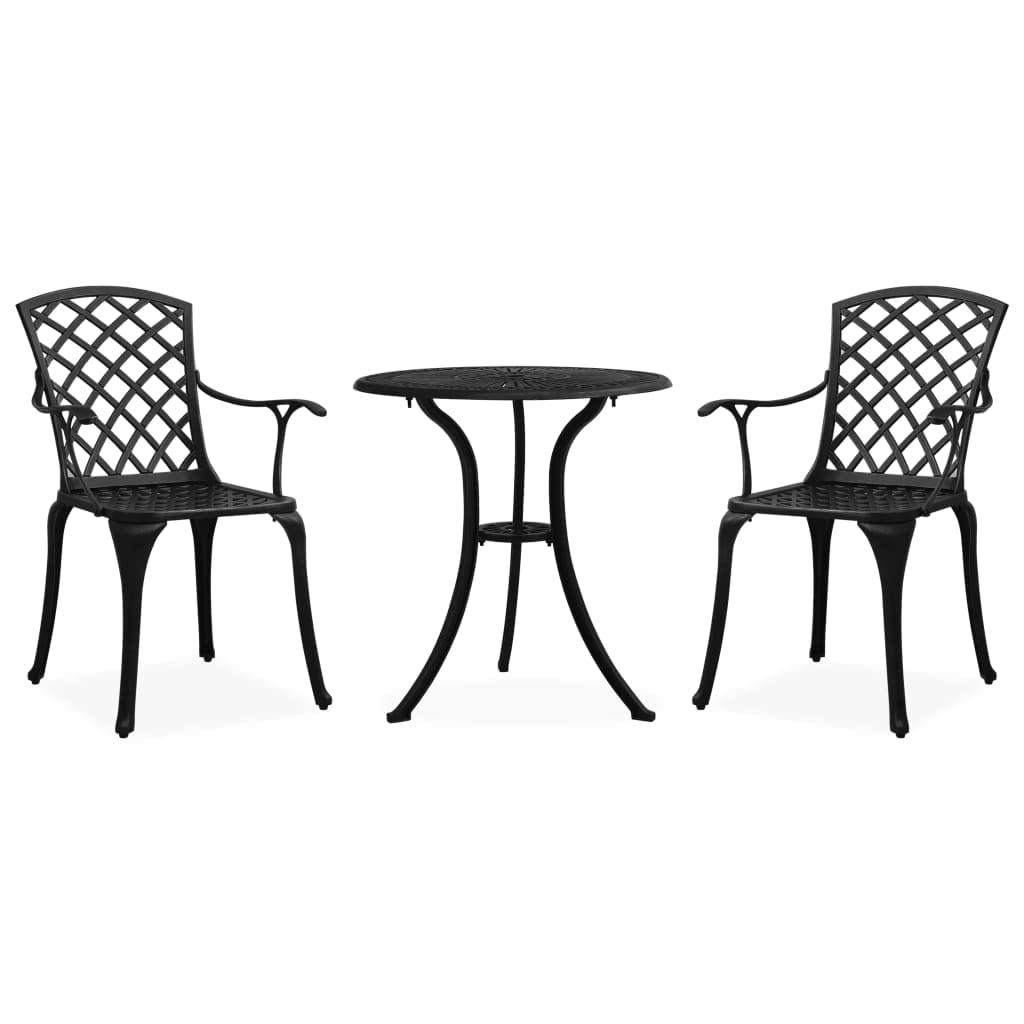 vidaXL Bistroset 3-TLG. Balkonset Gartenmöbel Sitzgruppe Balkonmöbel Gartenset Gartentisch Gartenstu