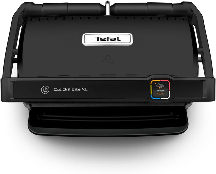 Tefal OptiGrill Elite XL Kontaktgrill, 16 Programme, Digitales Display mit Garstufenanzeige, Abnehmb