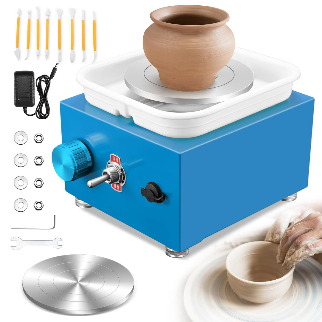 Töpferscheibe, Kooeuru Töpferscheibe Elektrisch 2000 U/min Einstellbare Geschwindigkeit, Pottery Whe