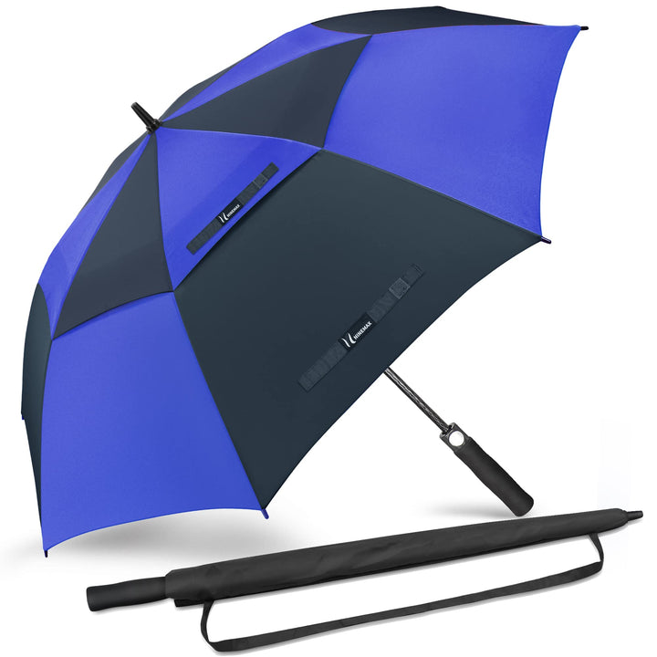 NINEMAX Regenschirm Gross Sturmfest,Golf Stockschirm Automatik Auf,L/XL/XXL Regenschirm für Herren D