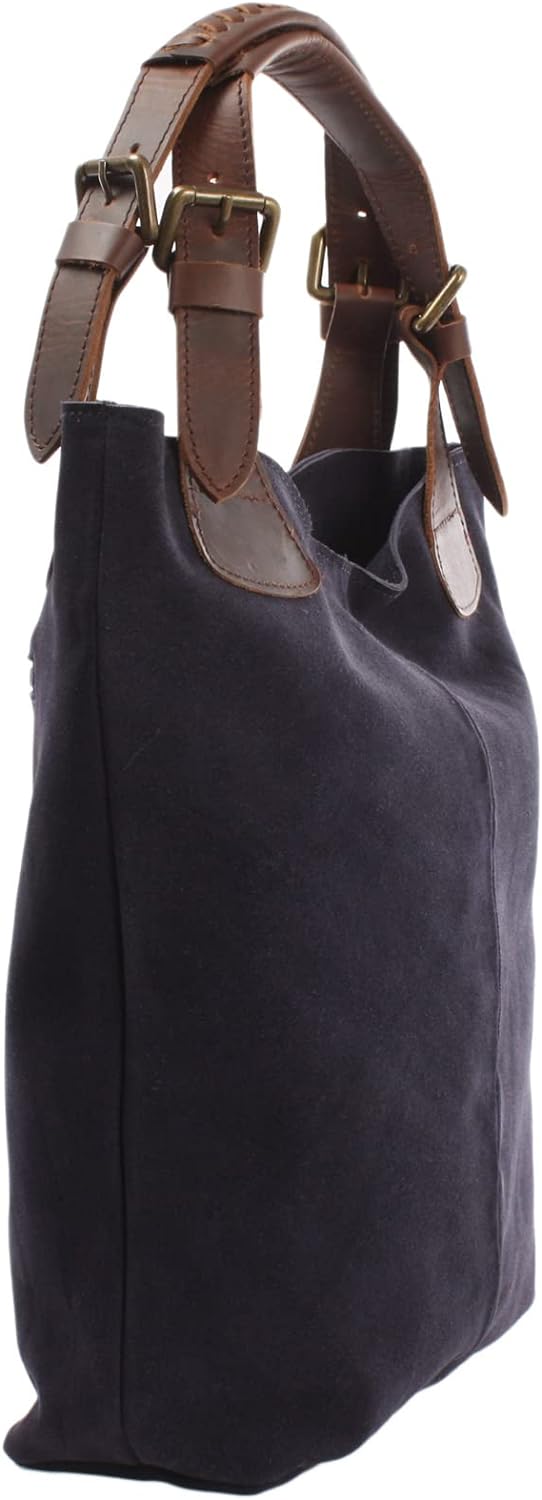 LECONI Henkeltasche Echt-Leder Wildleder Damentasche Handtasche für Damen Shopper für Freizeit, Büro