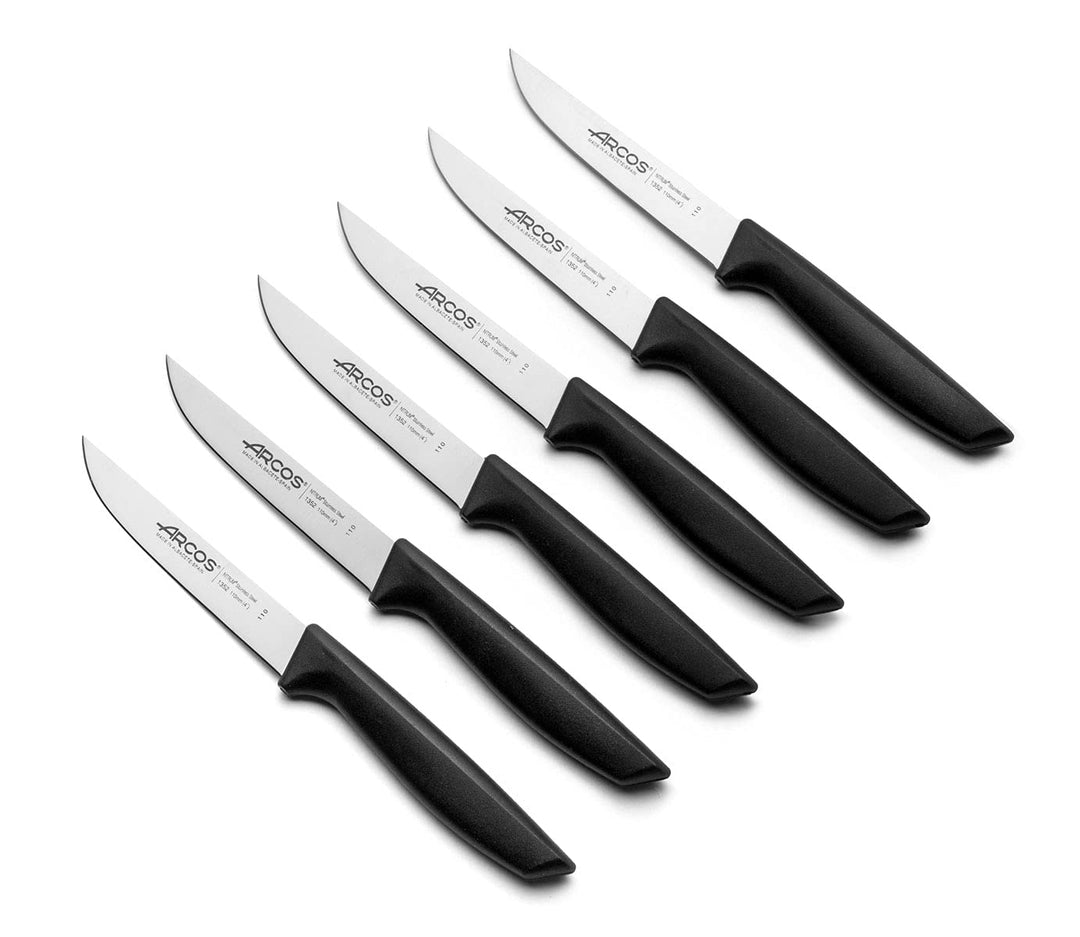 Arcos Serie Niza - Set Gemüsemesser - Klinge Nitrum Edelstahl 110 mm - HandGriff Polypropylen Farbe