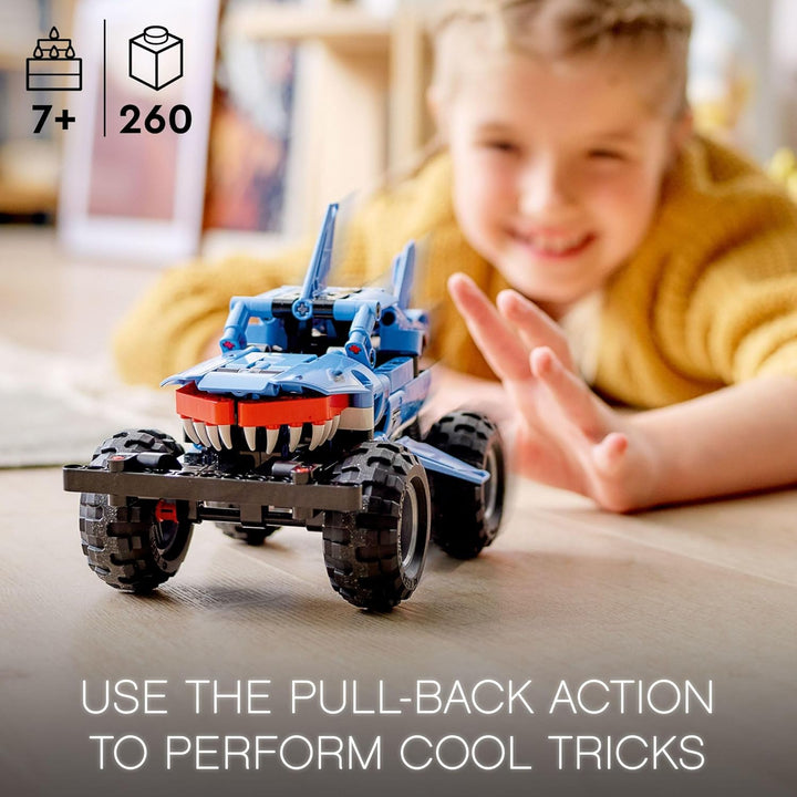 LEGO Technic Monster Jam Megalodon 42134 Model Building Kit; A 2-in-1 Build for Kids Who Love Monste