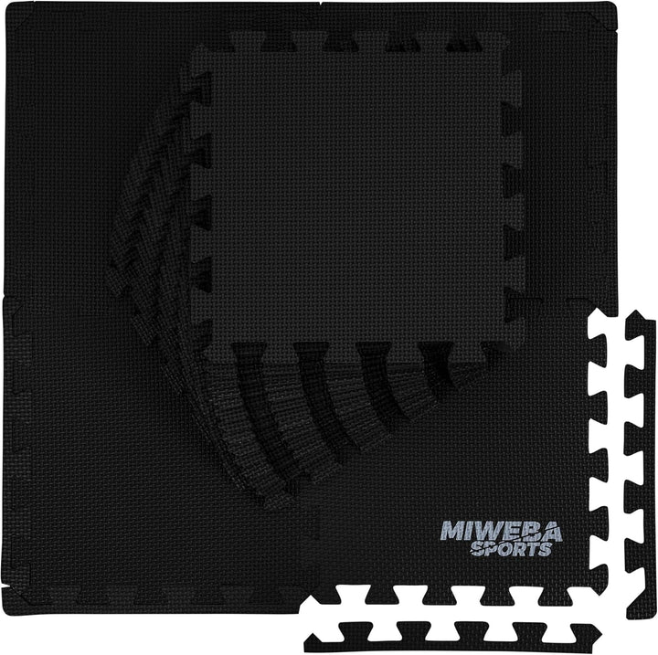 Miweba Sports Bodenschutzmatte BS50 | 8-teilig 1,7 m² - Yogamatte Gymnastikmatte Puzzlematte Fitness