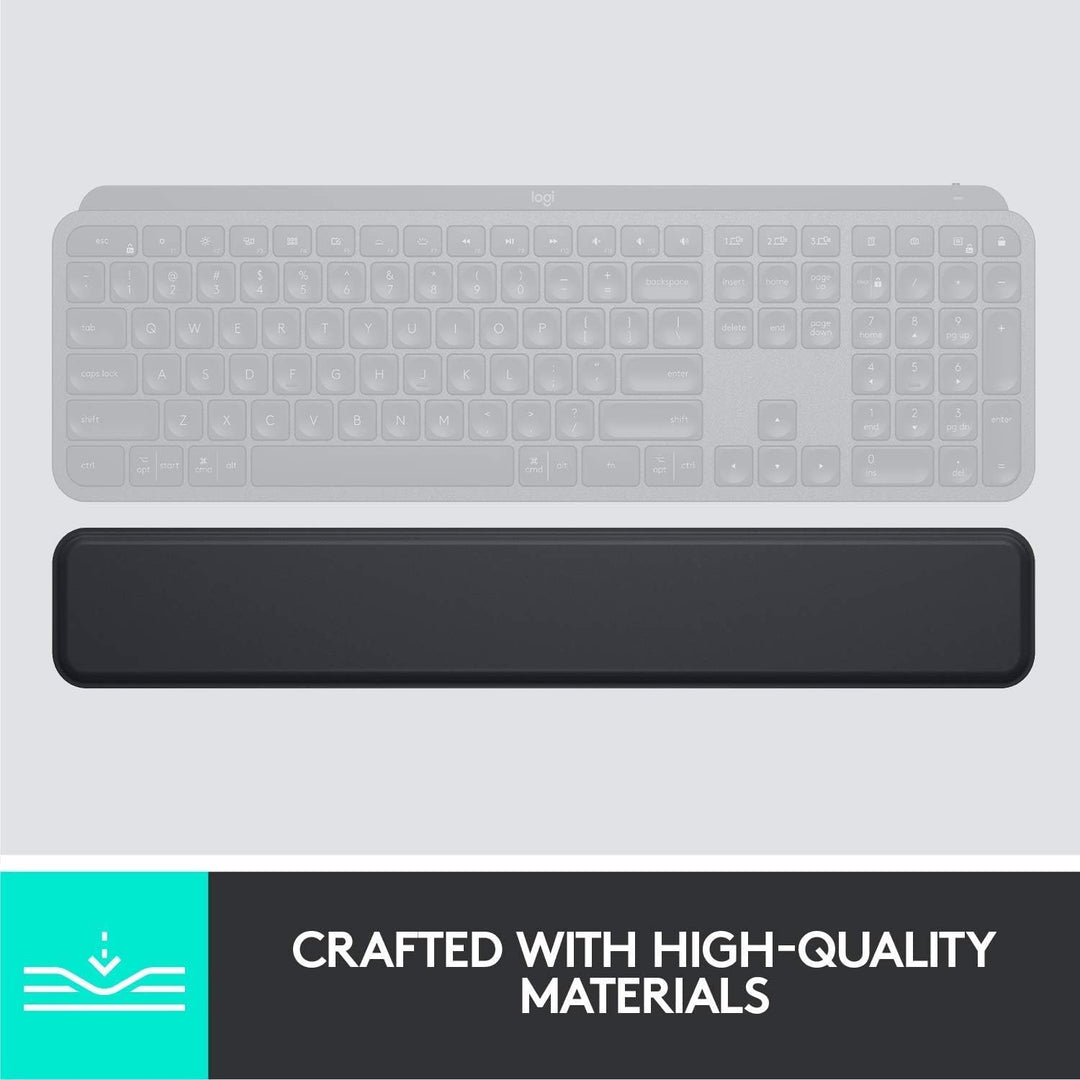 Logitech MX Palm Rest (für MX Keys, Rutschfestes Premium-Material für Komfort bei stundenlangem Tipp