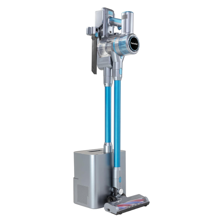 TechniSat TECHNIMAX AS3 Plus – Akku Staubsauger mit Absaugstation, bis 60 Min. Laufzeit, selbstentle