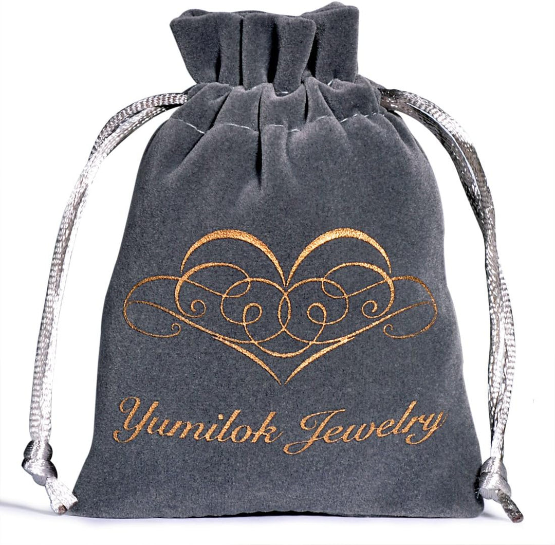 Yumilok Damen Schmuckset Halskette Kette Ohrringe Set Zirkonia Kreuz Rose Halskette mit Ohrringe für