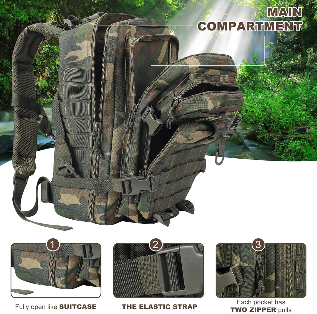 Militär Taktischer Rucksack Cooper Rucksack Armee Assault Pack 3 Tage Bug Out Go Bag Trekking Wander