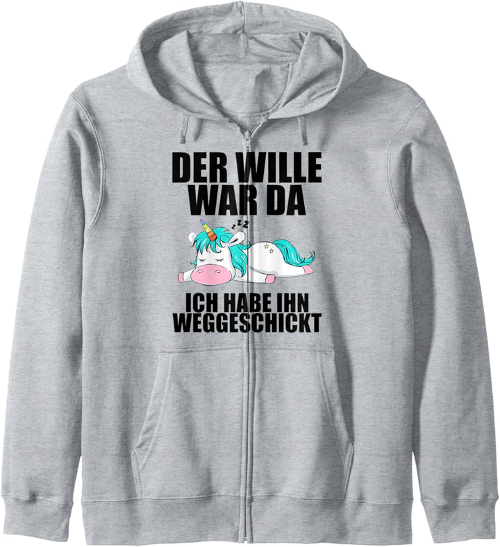 Lustig Spruch Einhorn Mitarbeiterin Arbeitskollege Kollegin Kapuzenjacke
