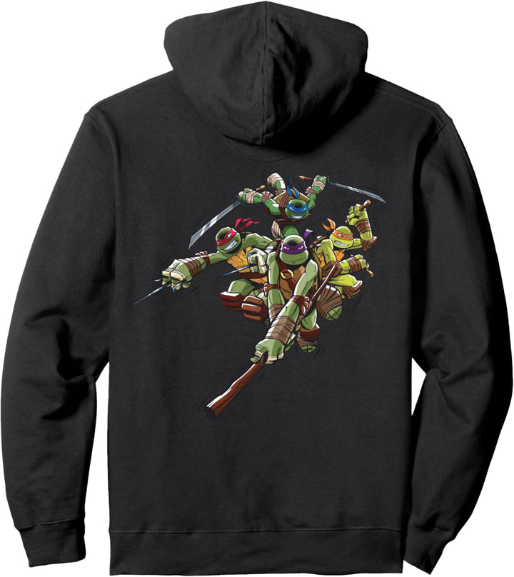 Teenage Mutant Ninja Turtles Gruppe Angriff Pullover Hoodie