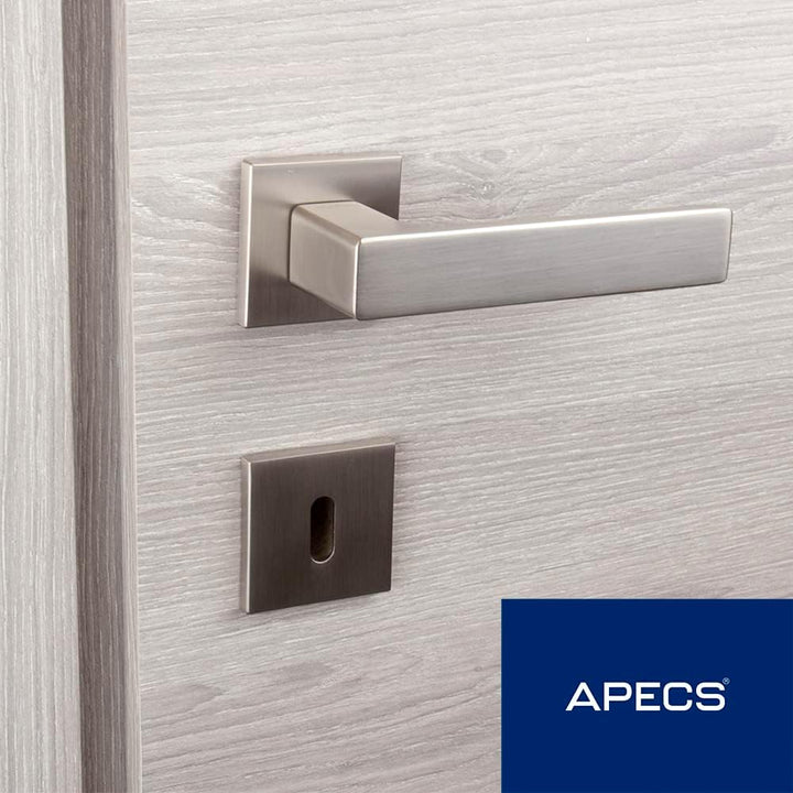 APECS Türgriffe innentüren Modern Türklinke für Haustür und Innentür mit quadratisch Rosetten Türgri