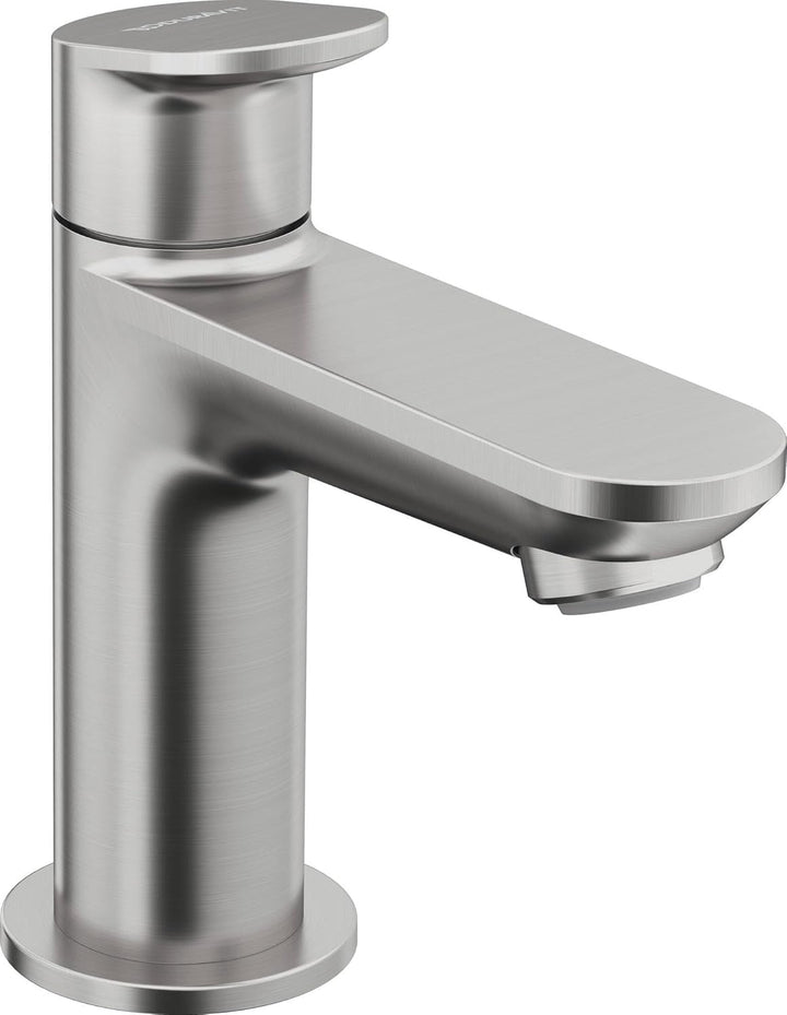 Duravit Wave Standventil (Auslauf Höhe 77 mm), Kaltwasser Waschtischmischer, Kaltwasserhahn Bad, Kal