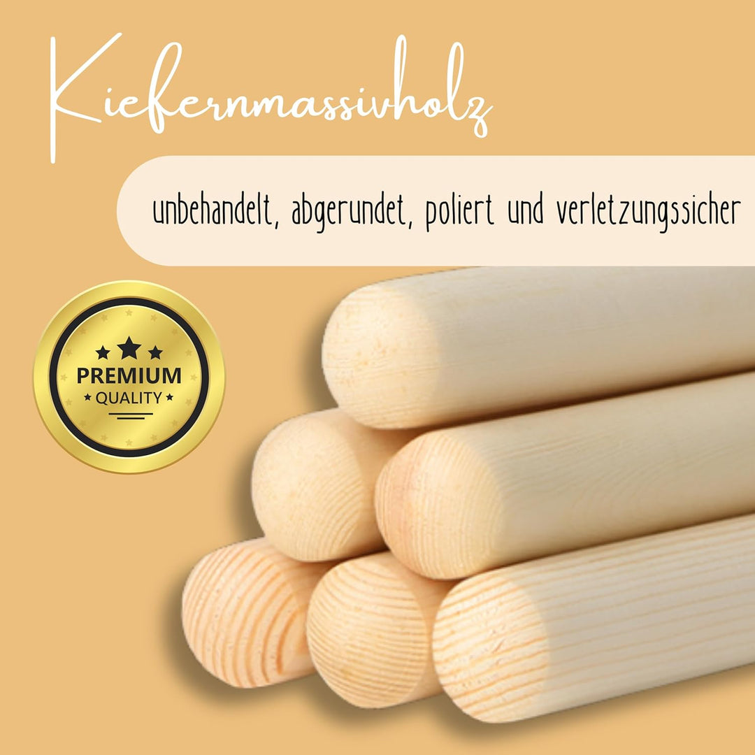 Tipi-Zeltstange [1 Stück] Ersatzstange 172cm für Tipi Zelt (schraubbar) Ersatzteil Kinderzelt aus Ki