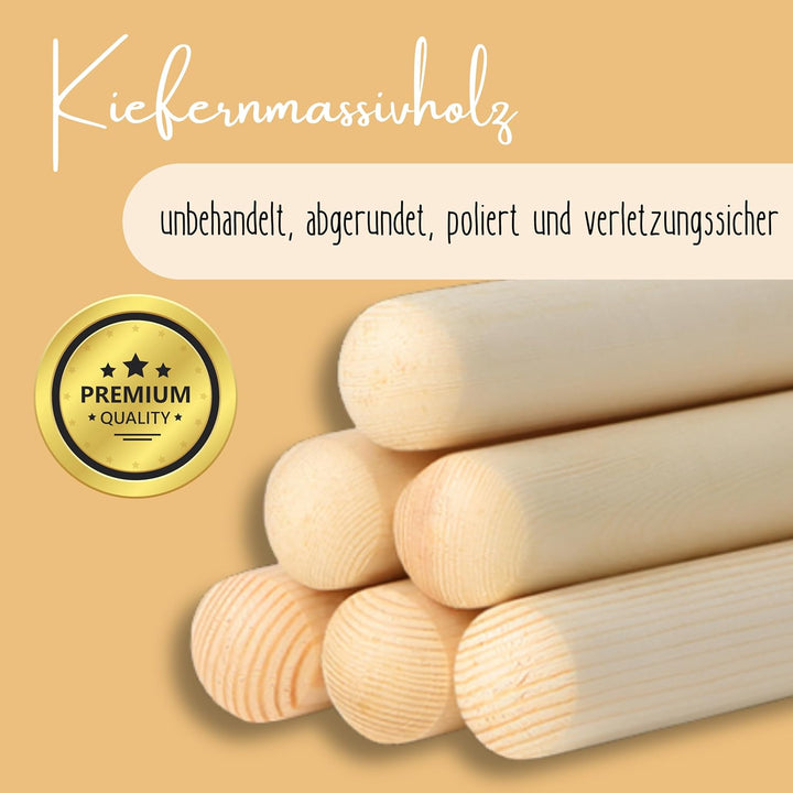 Tipi-Zeltstange [1 Stück] Ersatzstange 172cm für Tipi Zelt (schraubbar) Ersatzteil Kinderzelt aus Ki