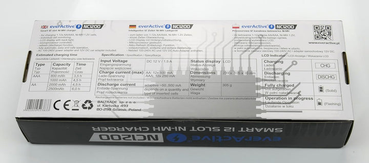 Processor Charger EverActive AAA/AA NC-1200
