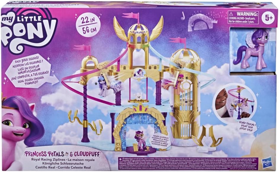My little Pony: A New Generation Königliche Schlossrutsche, 56 cm grosses Schloss-Spielset mit 2 Sei