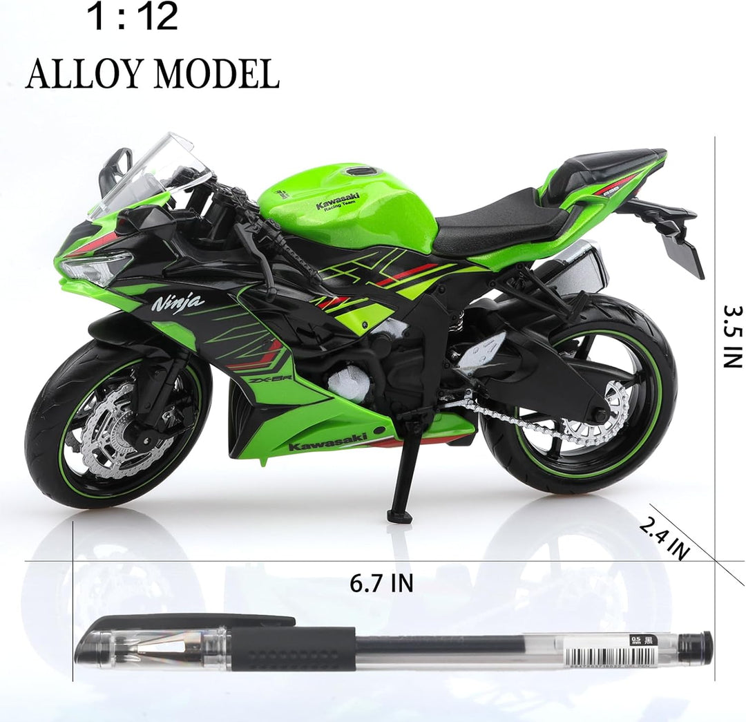 TOKAXI 1/12 Massstab Kawasaki Ninja Z6 Diecast Spielzeugmotorräder, Kawasaki Motorradmodell, Ninja M