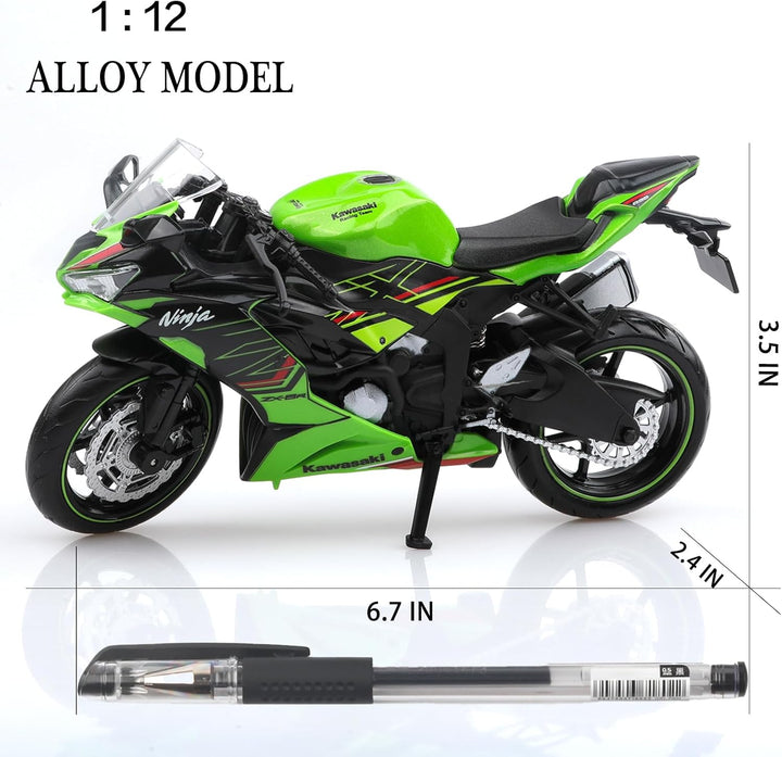 TOKAXI 1/12 Massstab Kawasaki Ninja Z6 Diecast Spielzeugmotorräder, Kawasaki Motorradmodell, Ninja M